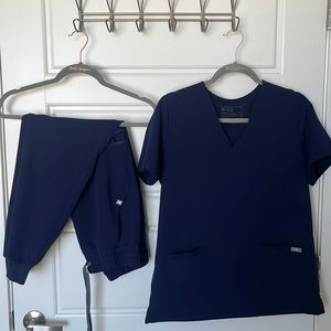 Figs Navy Scrubs Set
